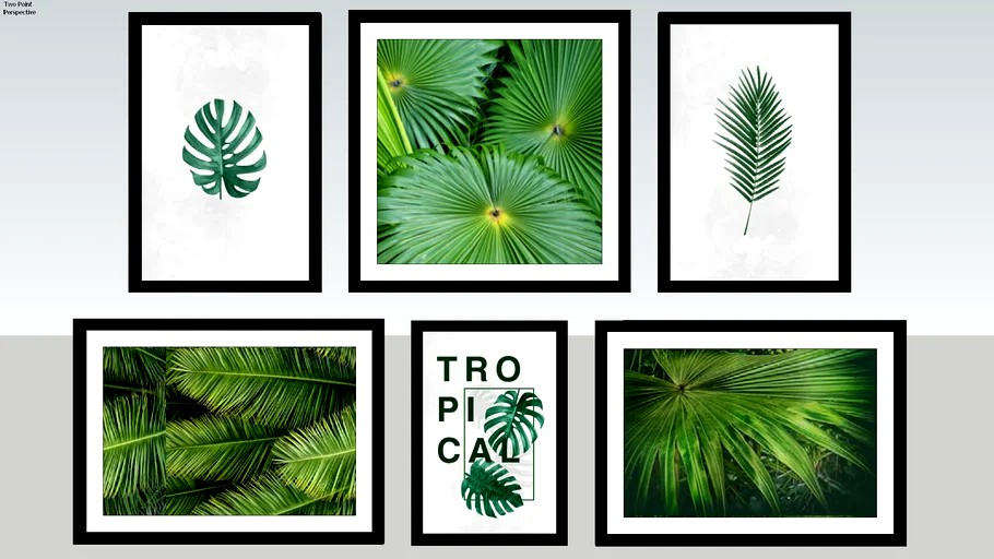 Conjunto Quadros Tropical