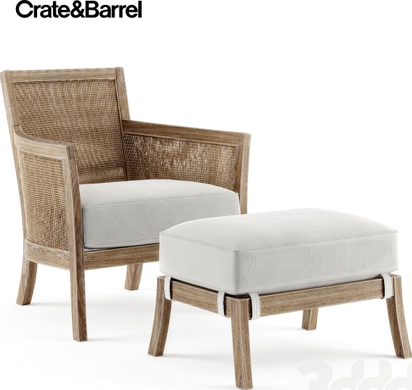 Crate &amp; Barrel Chair with Cushion