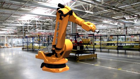 ABB Industrial Robot 3D Model
