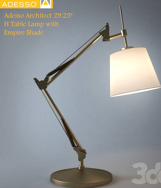 Adesso Architect 31 H Table Lamp with Empire Shade