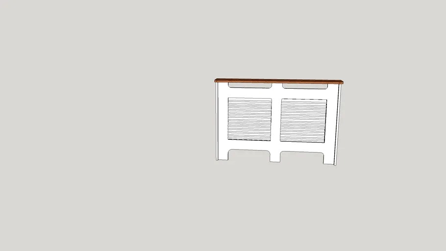 RADIATOR COVER NEW ENGLAND LOUVRE STYLE 3d model