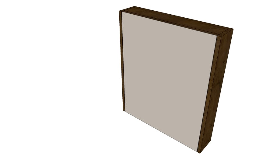 180535 - Qisani Allasio/Pesaro 60 Lancelot Oak-spiegelkast - mirror cabinet