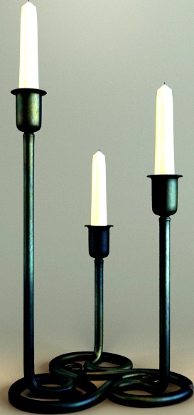 Scroll Candle holder