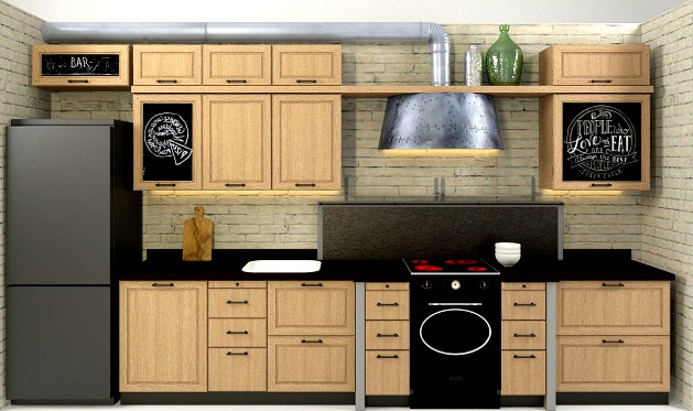 Кухня и вытяжка Марчи. Marchi Cucine