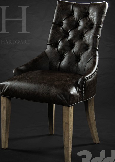 Martine leather armchair