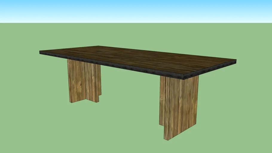 CI Cross Dining Table 94 inches Canvas Interiors