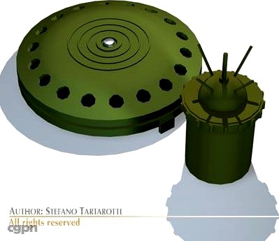 Land mines3d model