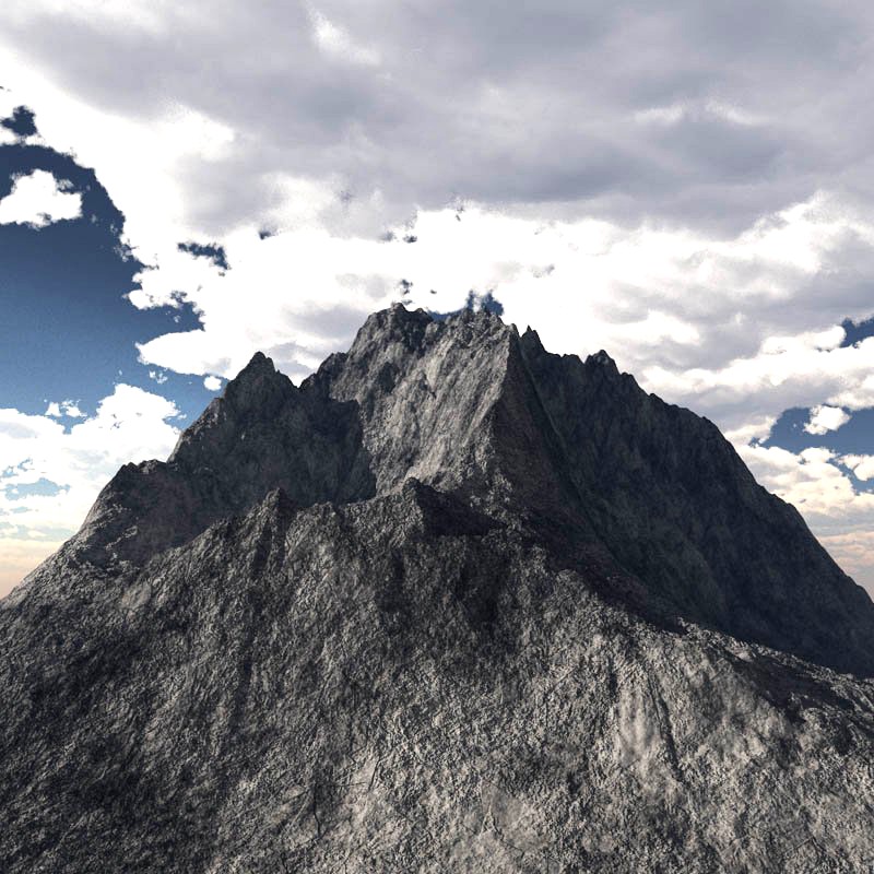 Rocky Mountain Range Peak High Poly3d model