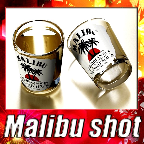 Malibu Shot Glass.3d model