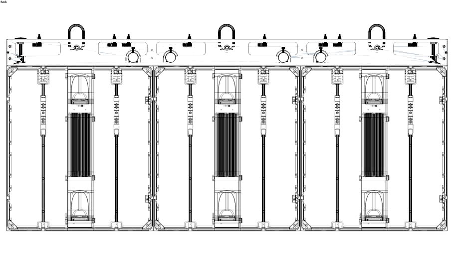GoVision GV6 Panels with DigiLED Triple Header Rigging Beam