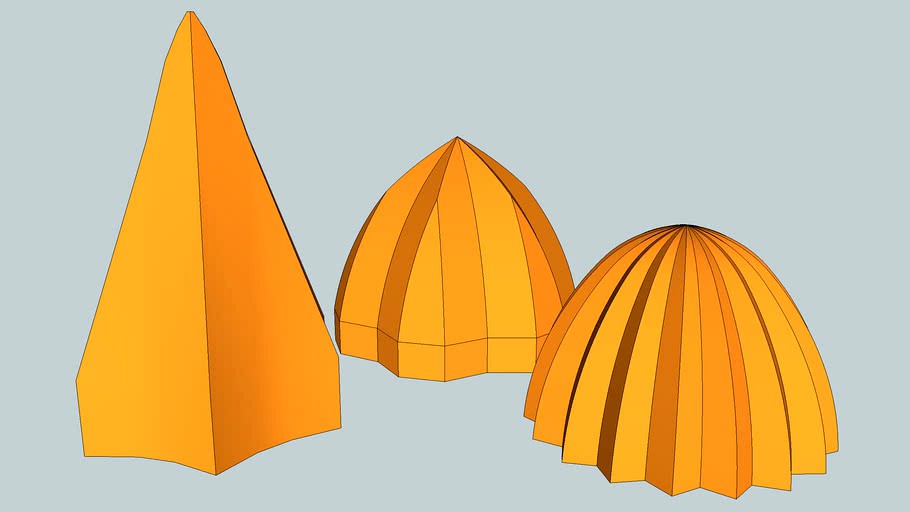 Conic shapes 3d model