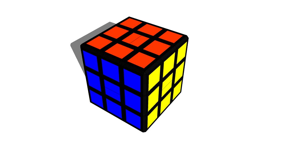 Rubik's Cube 3x3x3 (Base = Black)