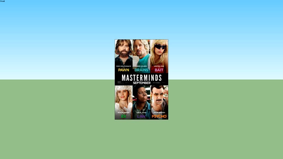 Masterminds 2016 - One Sheet Movie Poster 27X40 Double Sided (unframed)