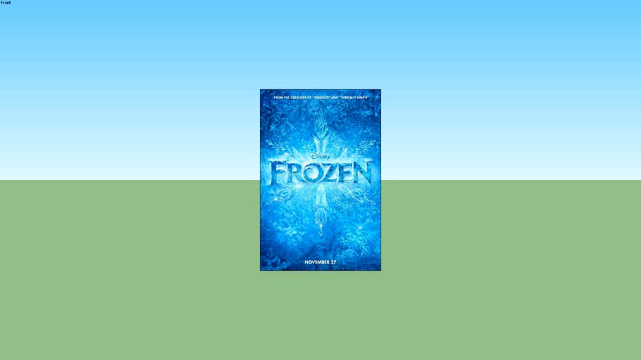 Disney Frozen - Logo Teaser One Sheet Movie Poster 27X40 Double Sided (unframed)