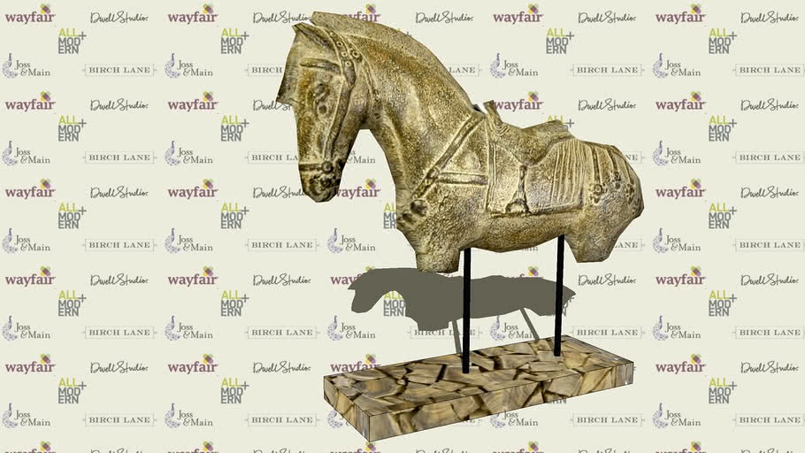 Petrified-Wood-Horse