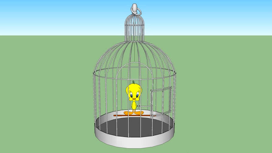 Tweety Bird In A Birdcage