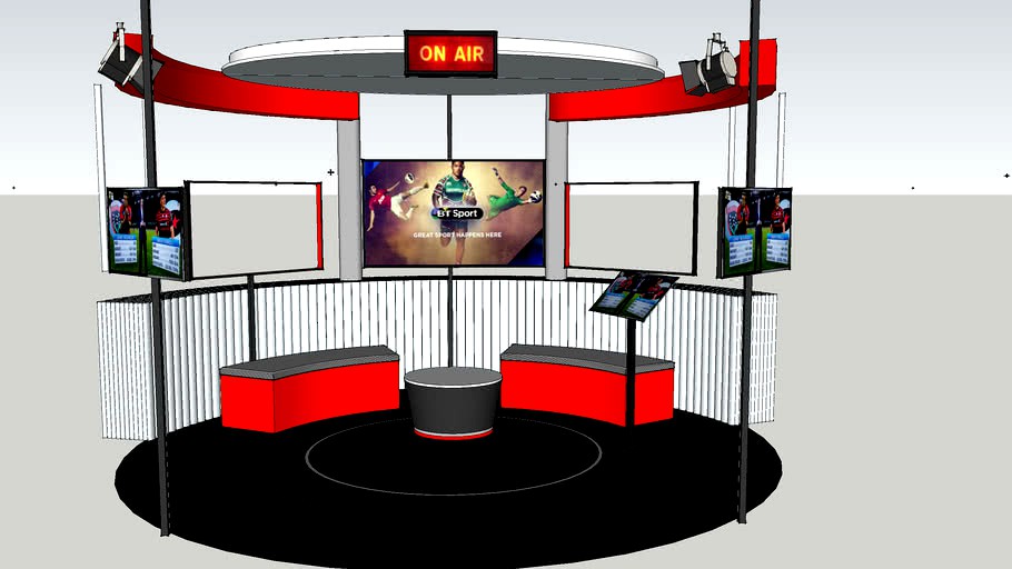 Small Circular TV Studio