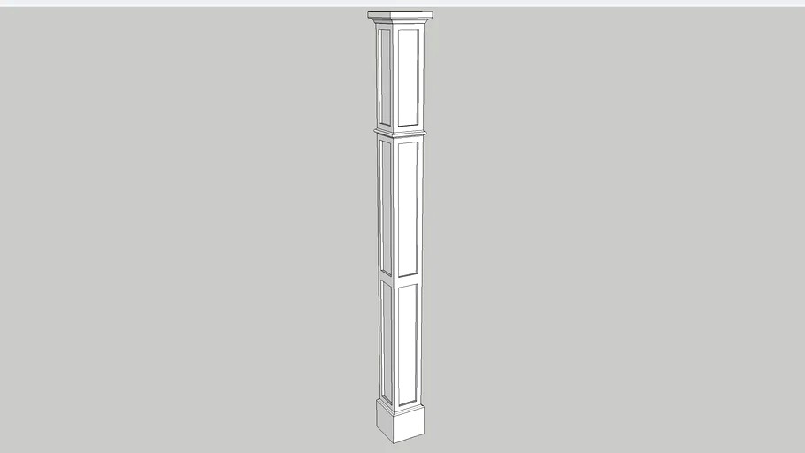 Colonial Column 3d model