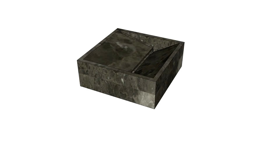 Vasco Marble Countertop Basin 40x40x15 in Gris du Marais Lithoverde