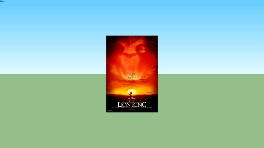 The Lion King - IMAX One Sheet Movie Poster 27X40 Double Sided (unframed)