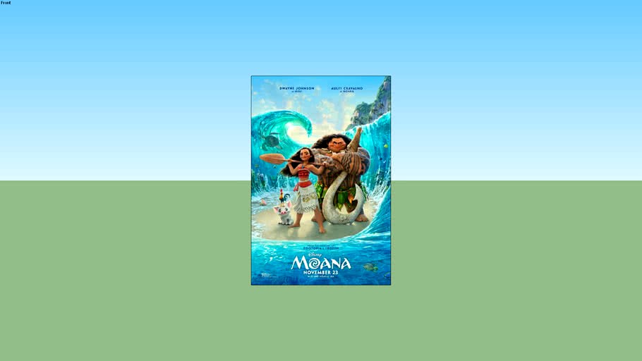 Moana - Final One Sheet Movie Poster 27X40 Double Sided (unframed)