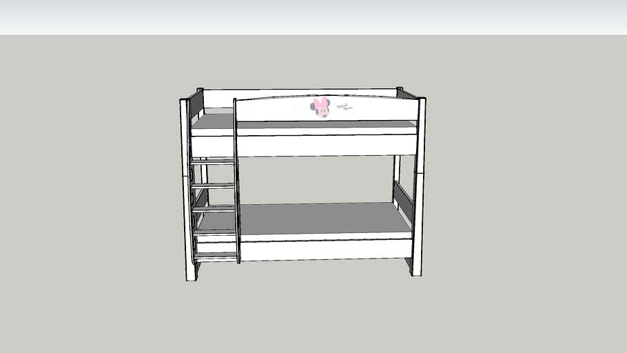 Double bunk bed MINNIE MOUSE
