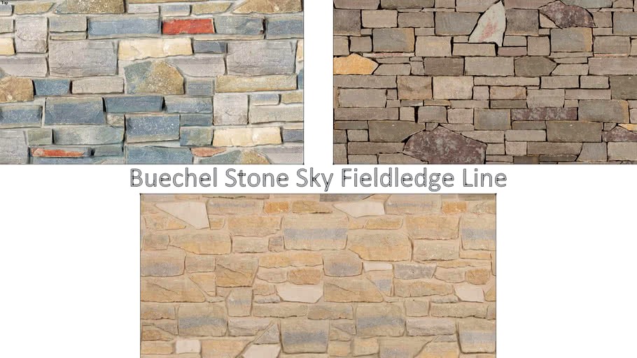 Buechel Stone Sky Fieldledge Line - Architectural Thin Veneer Stone and Full Stone Veneer Masonry 6x6