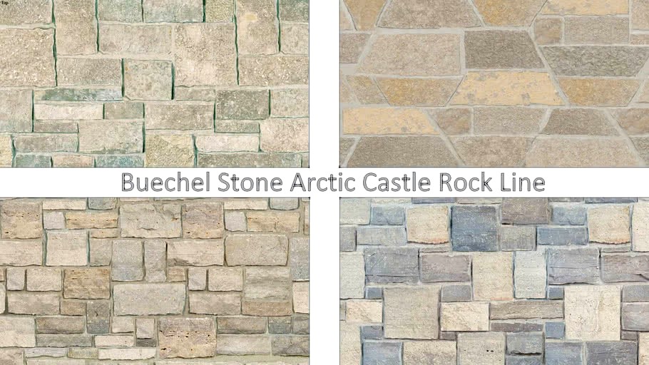 Buechel Stone Arctic Castle Rock Line - Architectural Thin Veneer Stone and Full Stone Veneer Masonry 6x6
