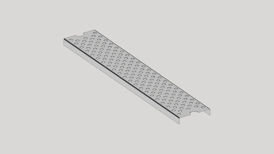 SCUPPER RAIL TIN 3d model