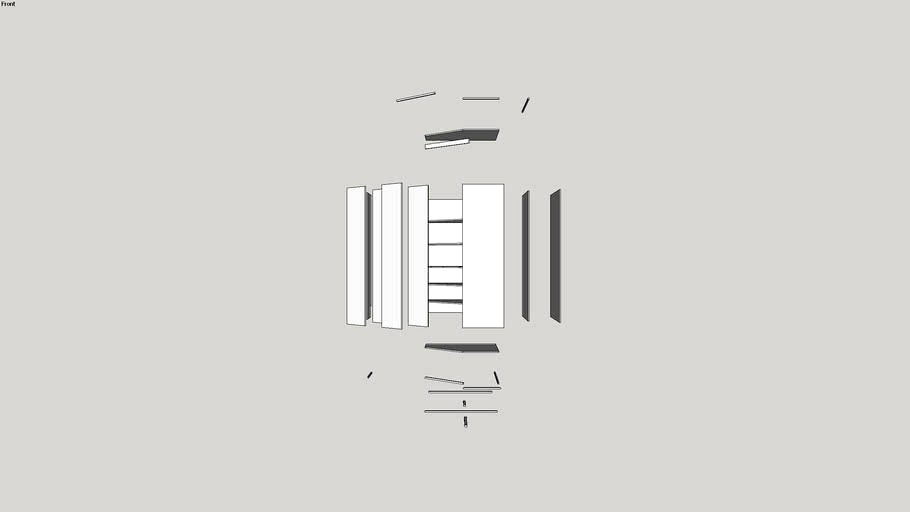 corner cupboard exploded view