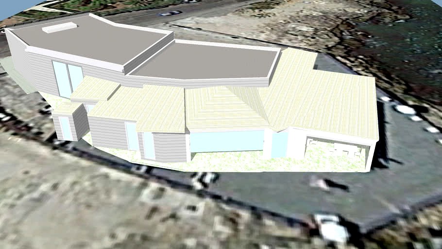 Edificio commerciale sul mare