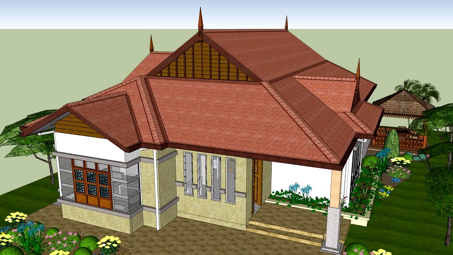 One-story Malay Bungalow