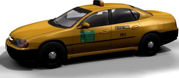 NY Taxi Chevrolet Impala 3D Model