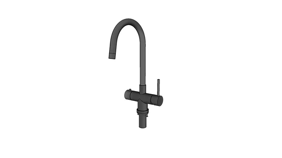 350212 - Selsiuz kokendwaterset met kraan rond Inox - boiling water tap round