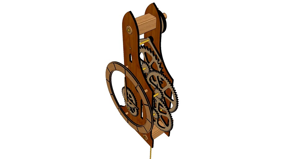 DIY #15 - Wooden Pendulum Clock (v2.6)