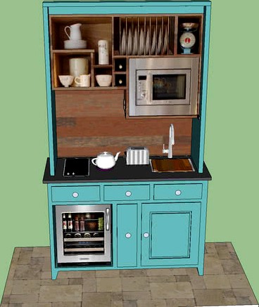 The complete Kitchnette Cabinet