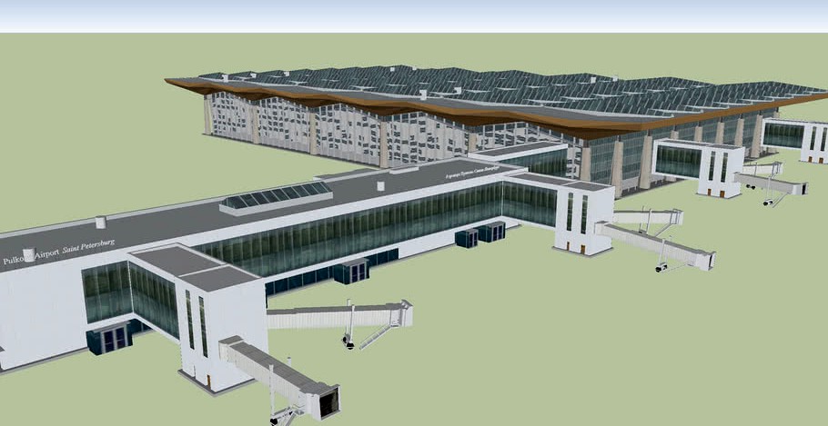 New Pulkovo airport terminal (St. Petersburg, Russia)