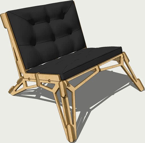 Chair plywood cushion