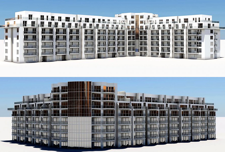 Residential Complex 013d model