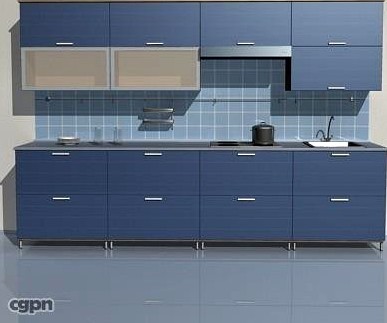 mini kitchen3d model