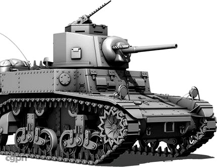 M3 Light Tank Stuart3d model