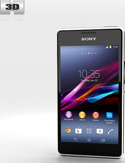 Sony Xperia E1 White3d model