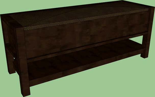Crate & Barrel Dearborne Bench with Cushion