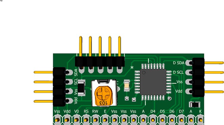 SMB Intelligent LCD displays I2C backpack