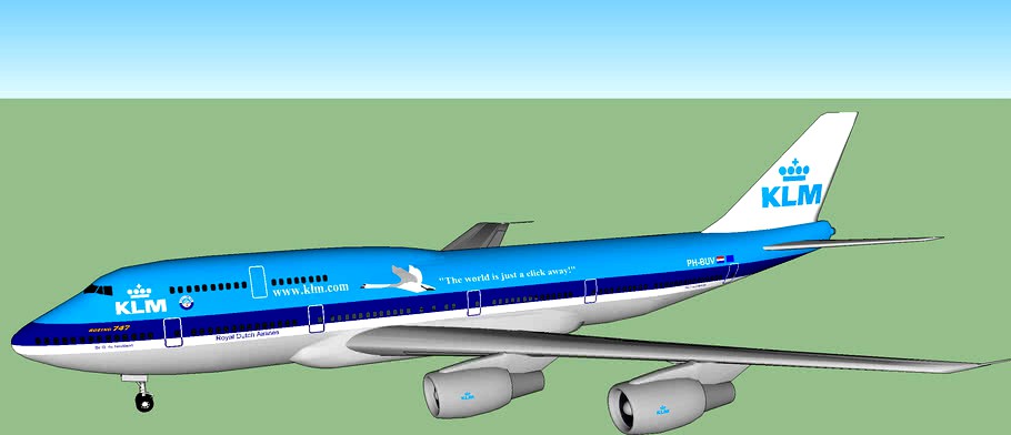 KLM - Royal Dutch Airlines 747-306M 'Sir Geoffrey de Havilland' (2003)