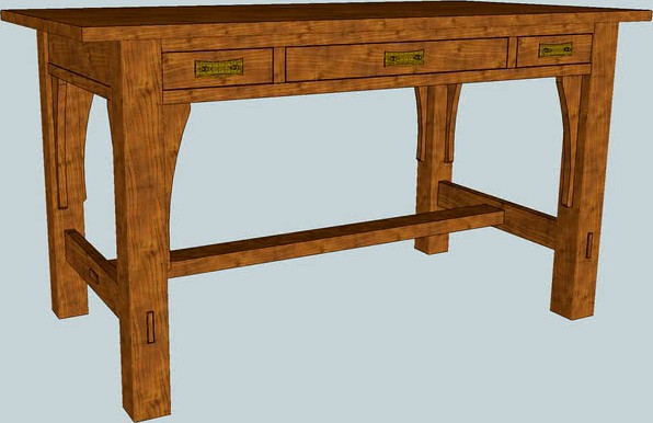 Craftsman Style Library Table