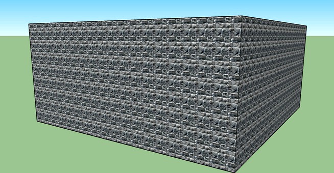 3D texture E T B Rugged Faced Squares