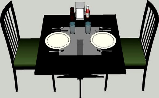 Restuarant Style Dining Table