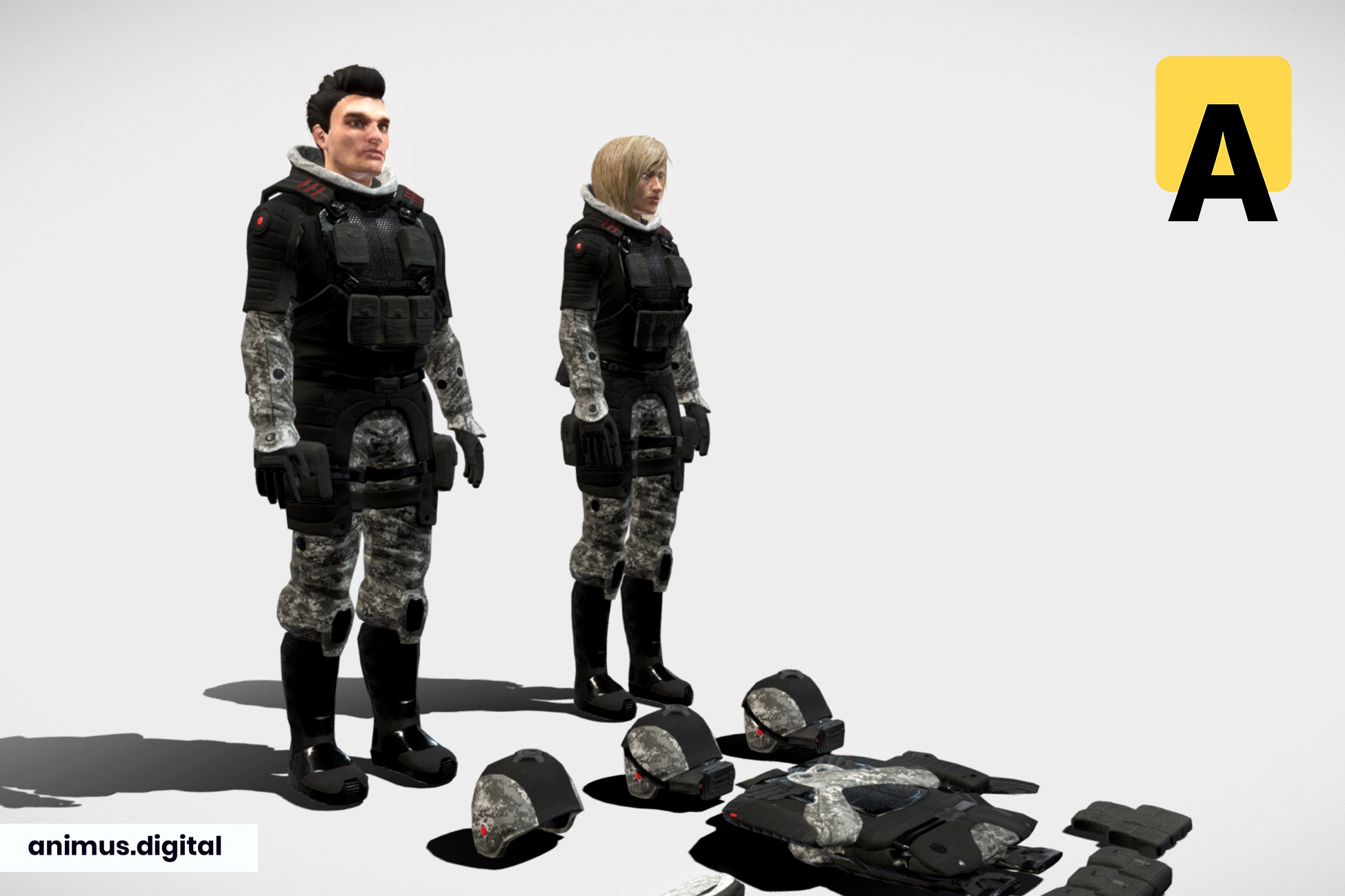 Sci-fi suit UC-1 modular pack