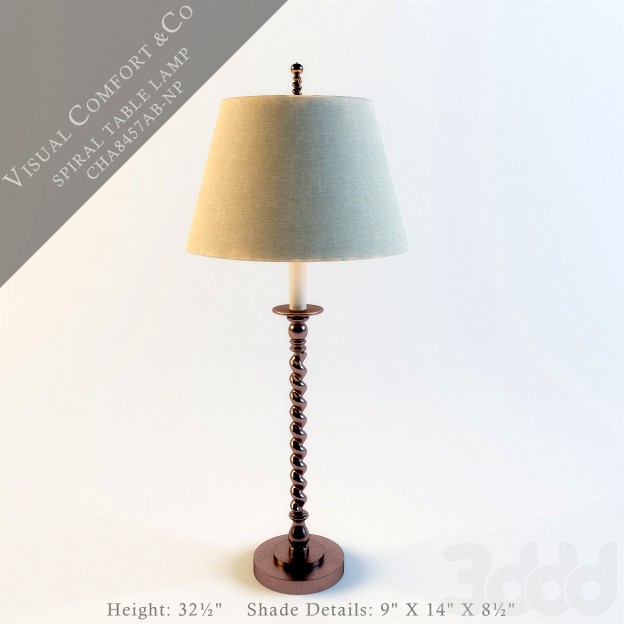 Visual Comfort &amp; Co. Spiral Table Lamp